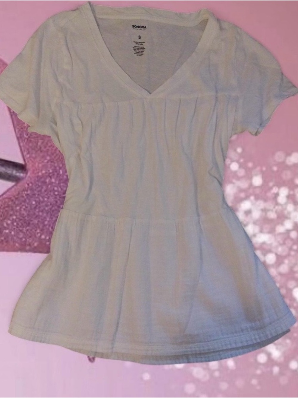 cute white babydoll top